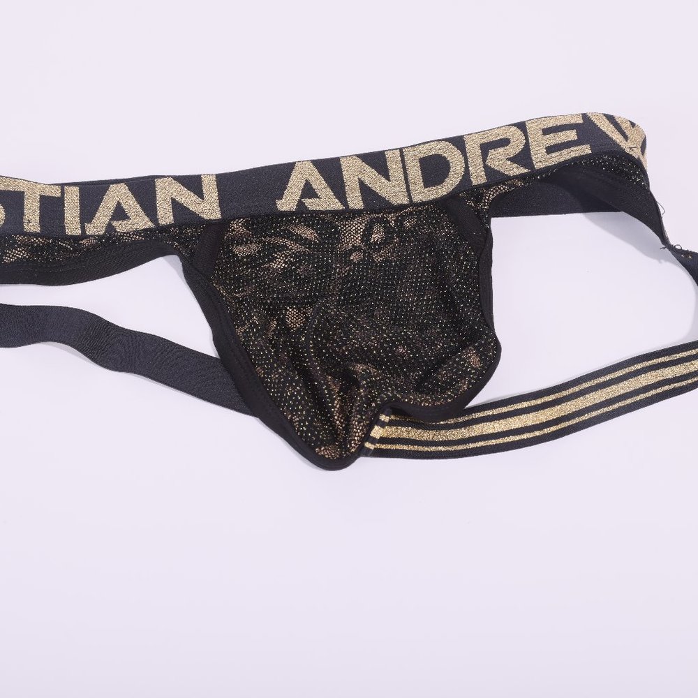 Men's Small Andrew Christian GLAM ANIMAL JOCK w/ ALMOST NAKED Jockstrap - Picture 4 of 5